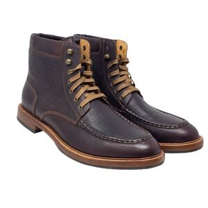 Warfield & Grand Roseburg Derby Boot Men Size 11 Dark Brown Leather Lace Up NWD